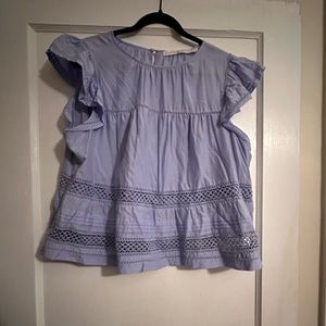 Marie Oliver Periwinkle top!